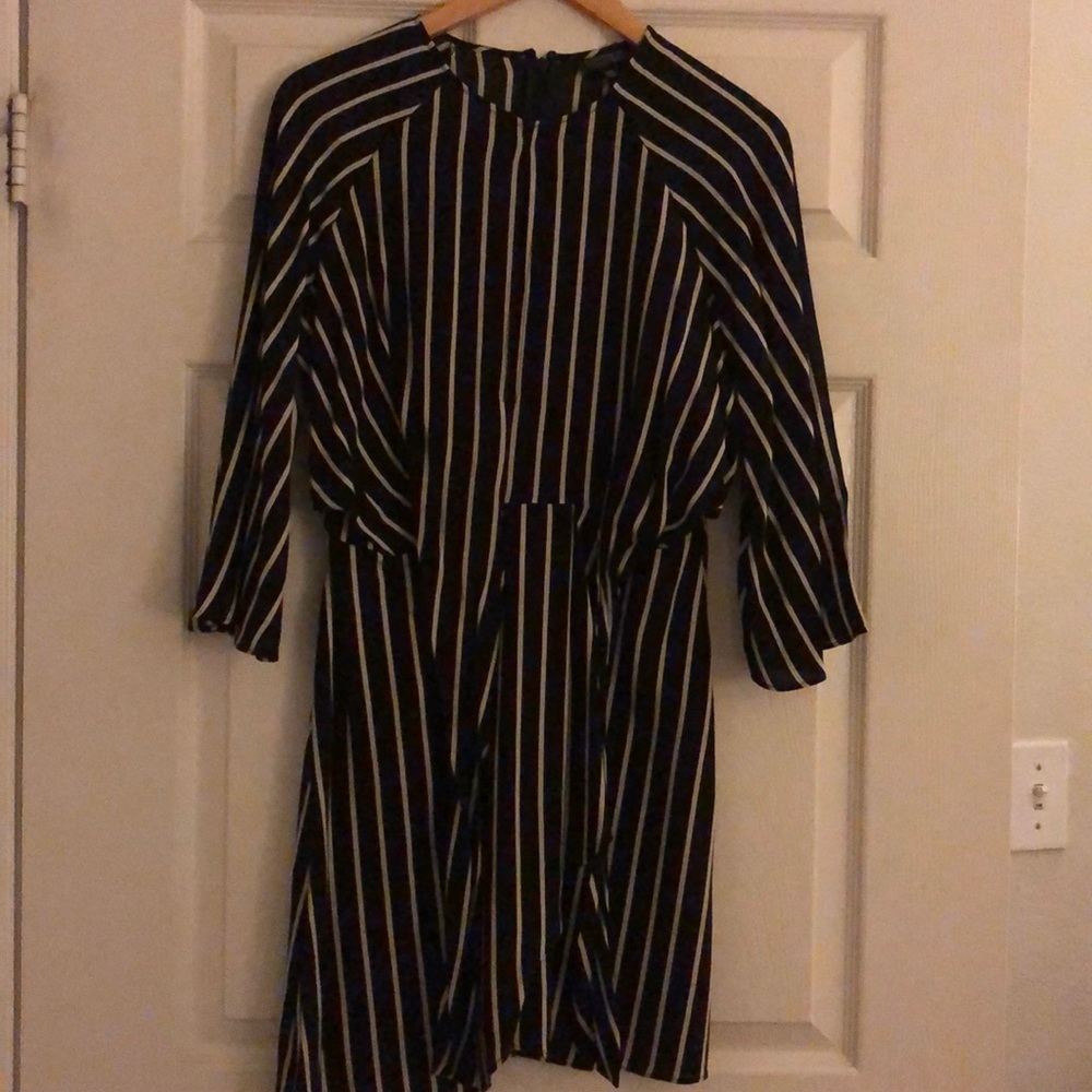 Topshop black and white mini dress